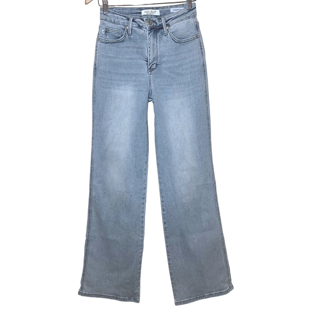 Judy Blue Straight Fit Light Wash High Rise Jeans Size 5/27